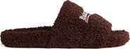 Balenciaga Campaign Faux Shearling Slide Sandal