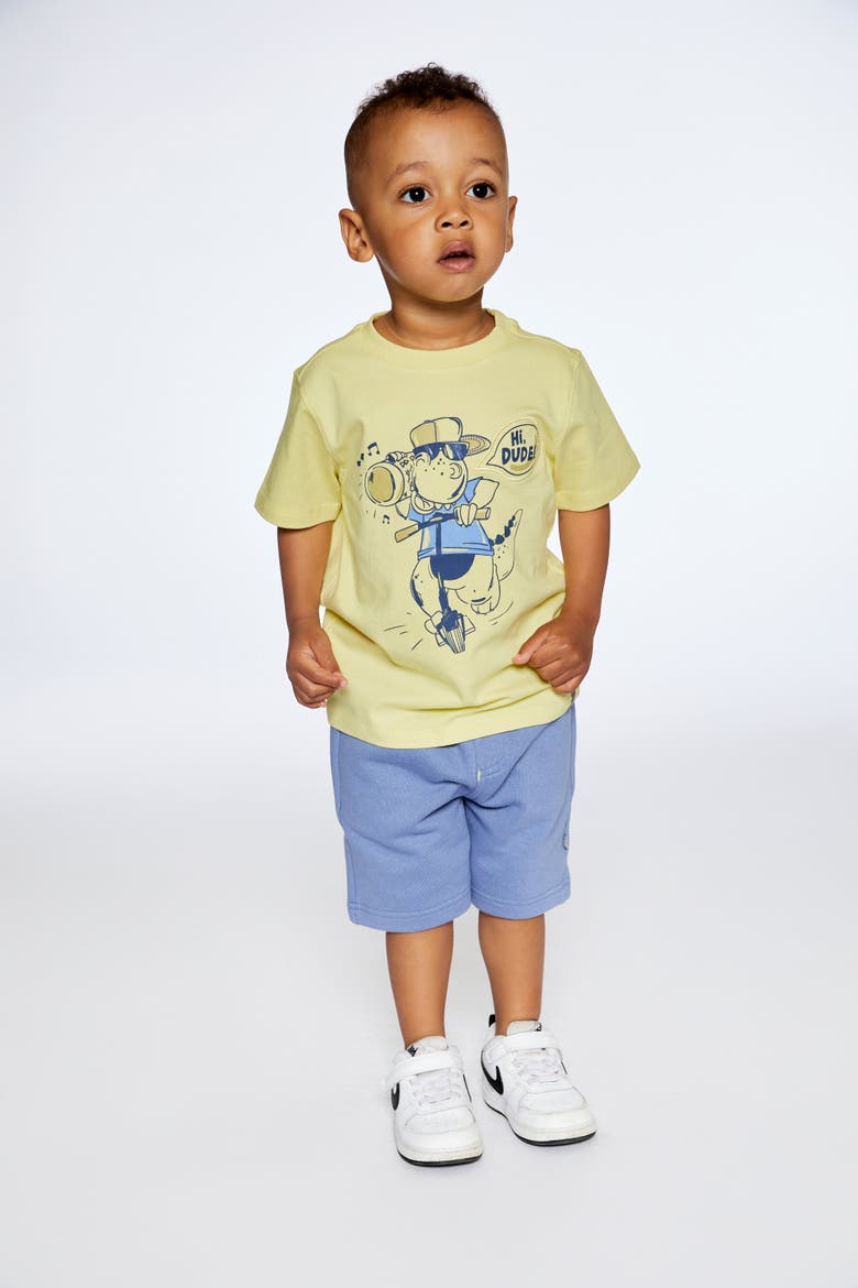 Baby Boy's Organic Cotton T-Shirt With Print Lime, Alternate, color, Lime