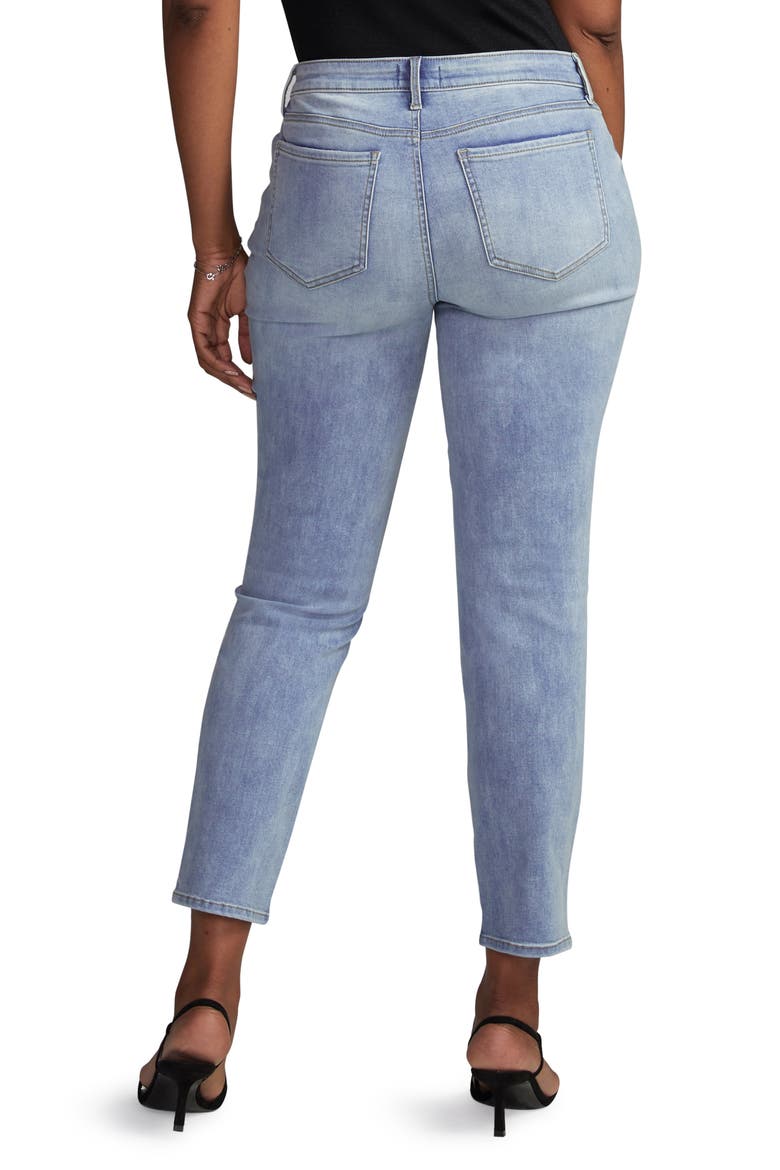 Side Slit Slim Straight Jeans, Alternate, color, BISCAYNE