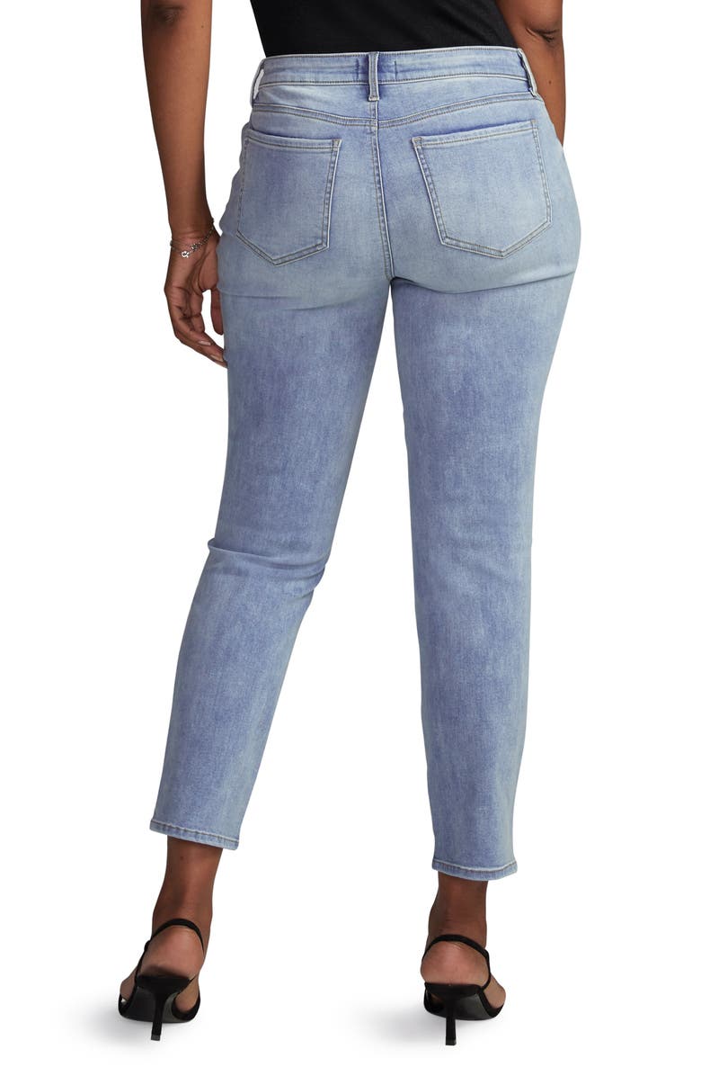 Curves 360 by NYDJ Side Slit Slim Straight Jeans, Alternate, color,