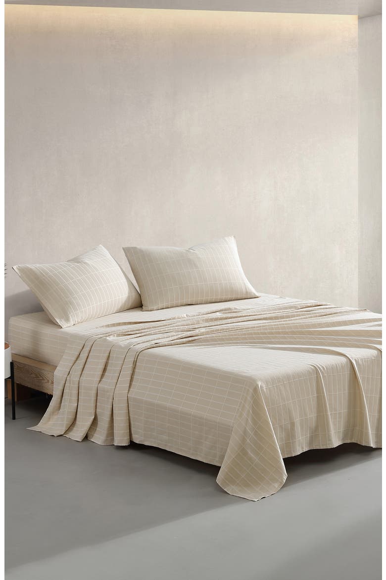 Pieni Tiiliskivi Sheet Set, Alternate, color, LIGHT BEIGE