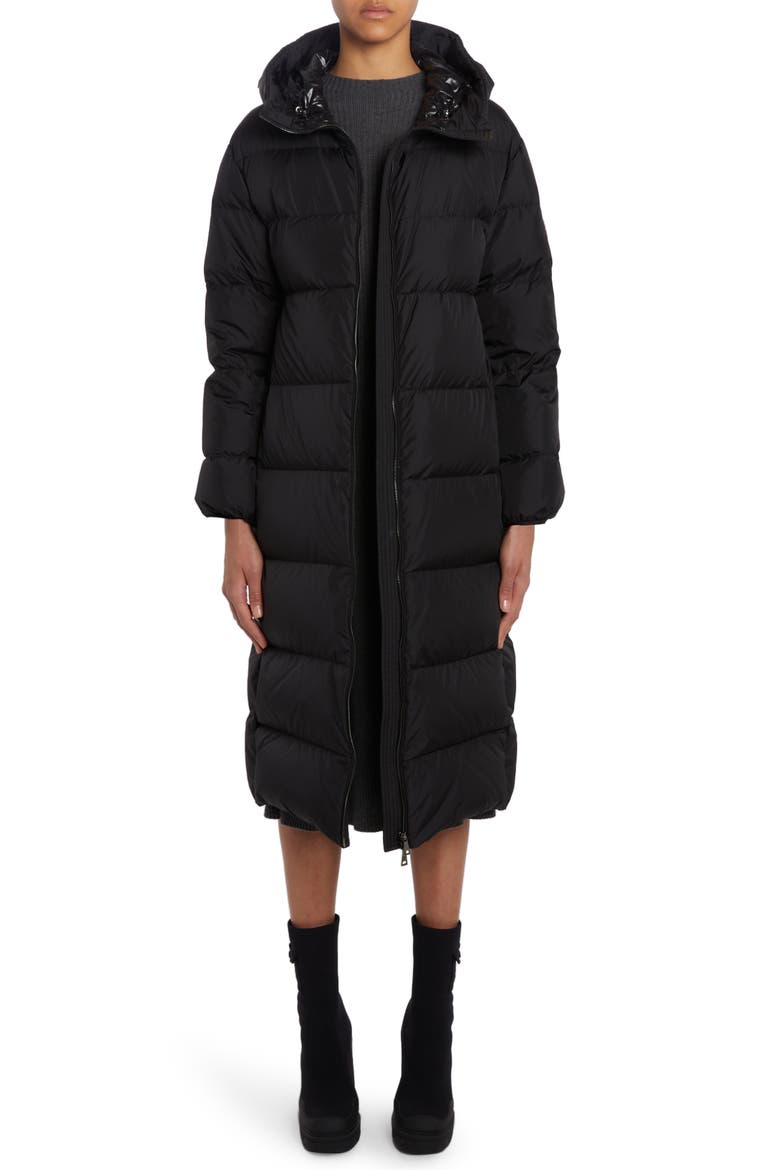 Parnaiba Hooded Down Coat, Main, color, BLACK