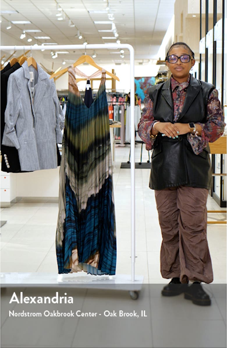 Sunburst Pleat Maxi Dress, sales video thumbnail