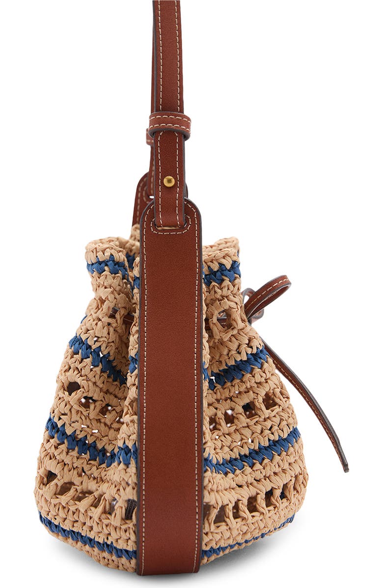 MANGO Straw Shoulder Bag, Alternate, color,