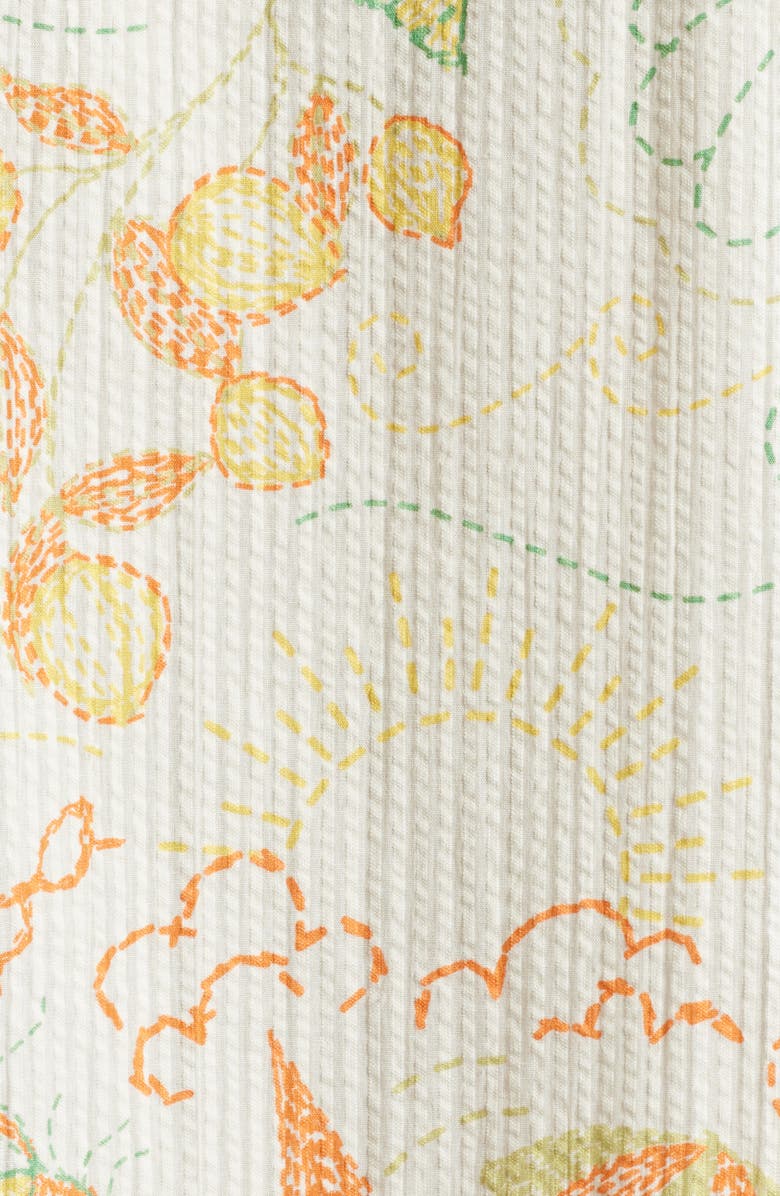 Native Youth Solstitchery Print Boxy Fit Camp Shirt, Alternate, color, 