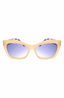Roxy Swept 55mm Rectangular Sunglasses
