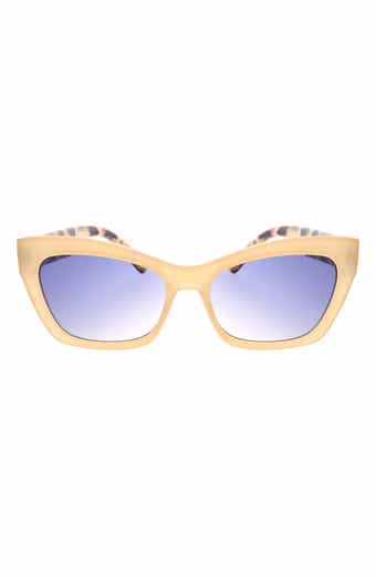 Roxy Swept 55mm Rectangular Sunglasses
