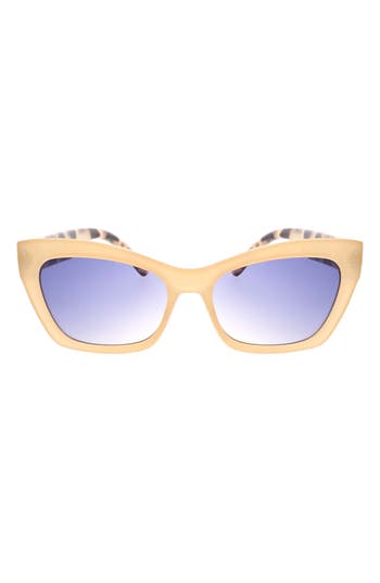 Roxy Swept 55mm Rectangular Sunglasses In Ochre