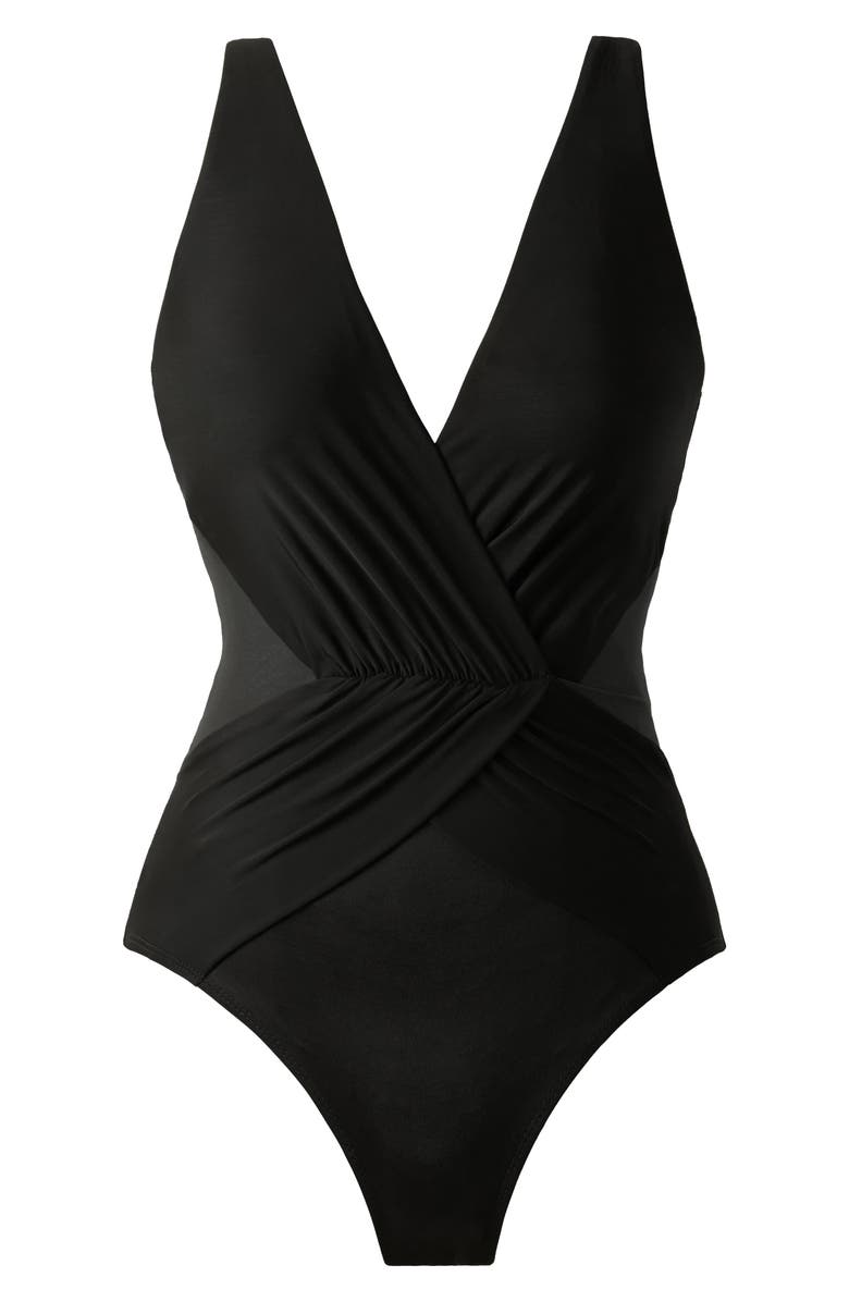 Miraclesuit<sup>®</sup> Ibiza One-Piece Swimsuit, Alternate, color, Black
