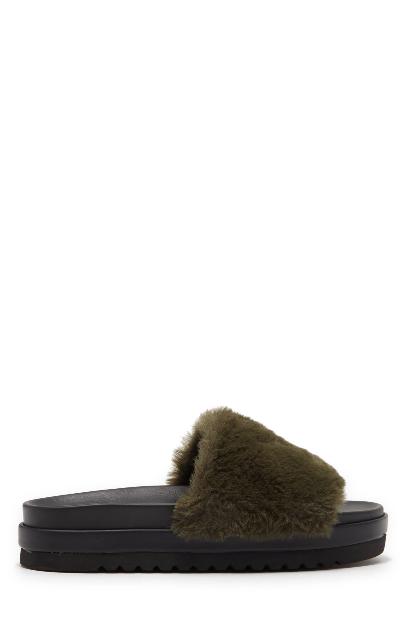Abound Jane Faux Fur Platform Slide Sandal, Alternate, color, 