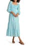 Long Sleeve Smocked Midi Dress