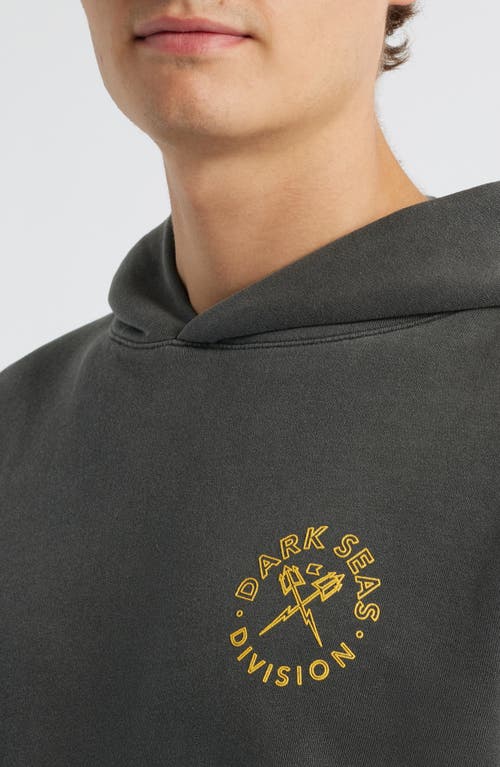 Dark Seas Thorn Bush Oversize Cotton Blend Hoodie In Gray