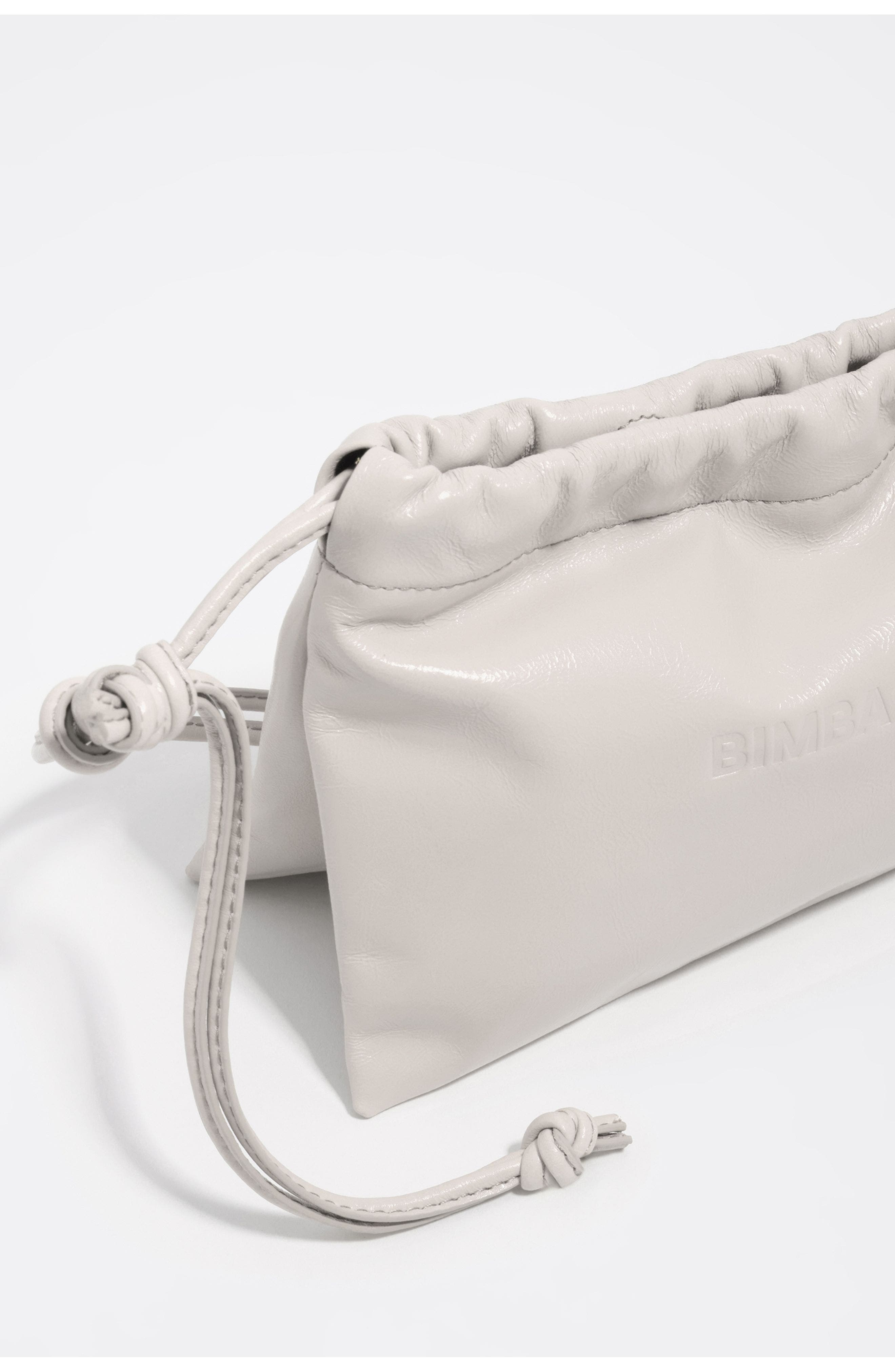 Bimba y Lola Leather Mini Multi-Strap Bag, Alternate, color, Ivory