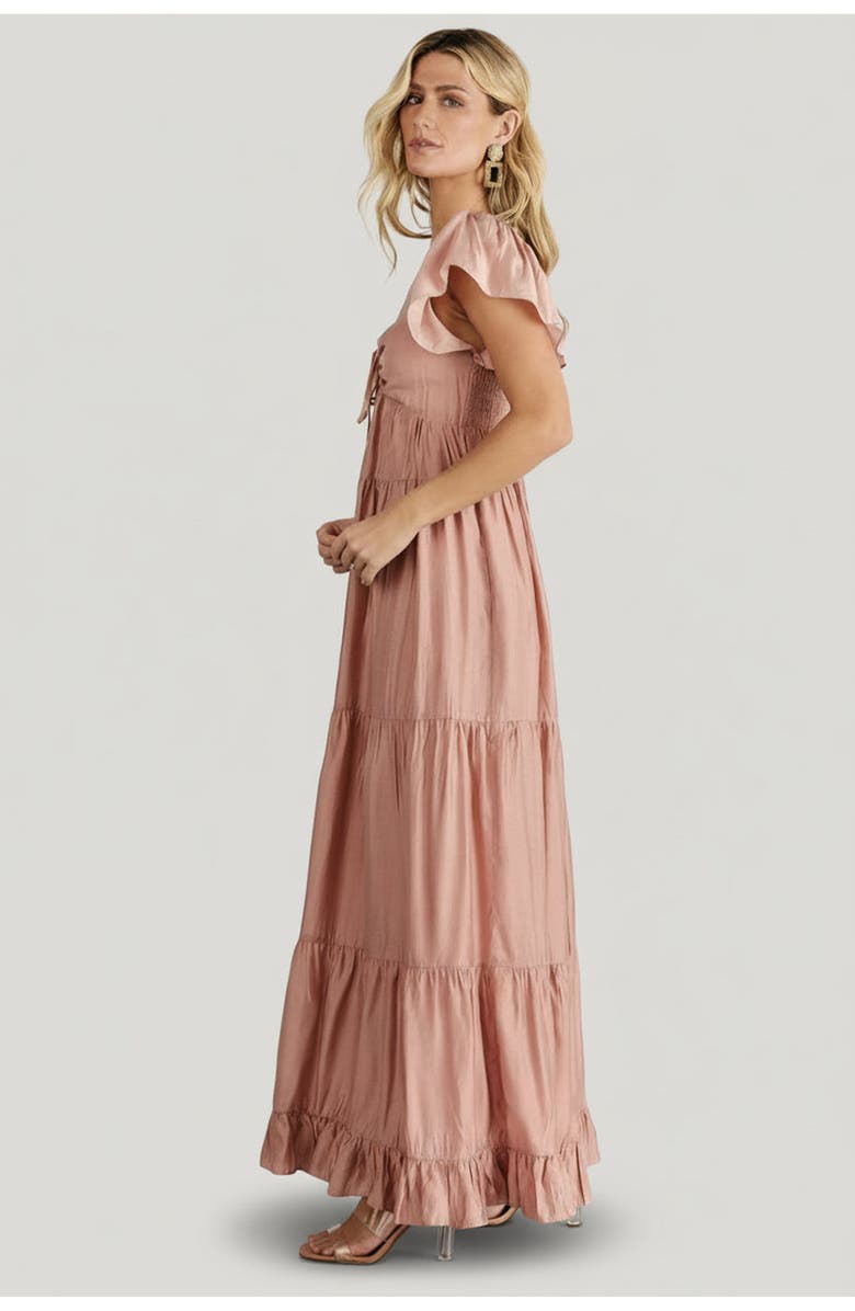 Baltic Børn Agatha Maxi Dress, Alternate, color, Dusty Mauve