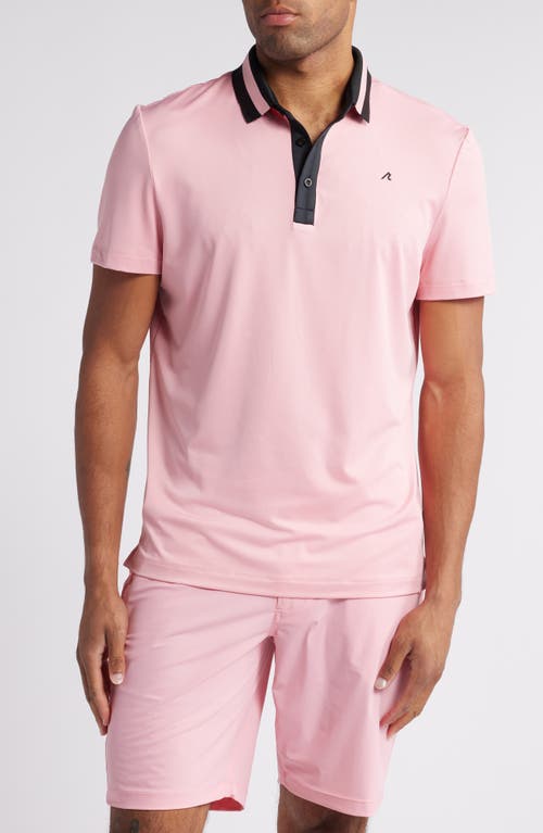 Redvanly Batson Performance Golf Polo in Peony 