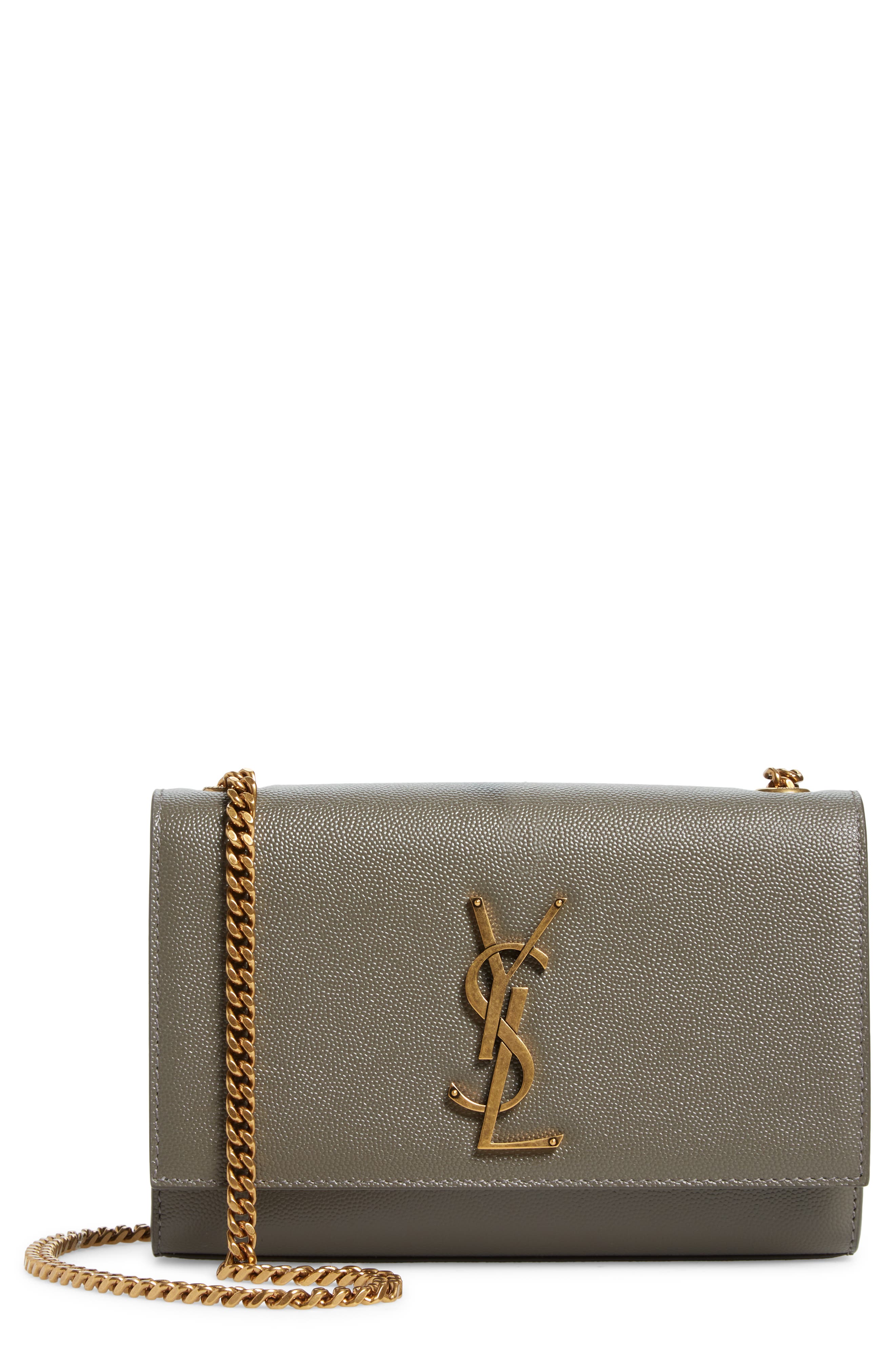 Saint Laurent Small Kate Leather Crossbody Bag, Main, color, 