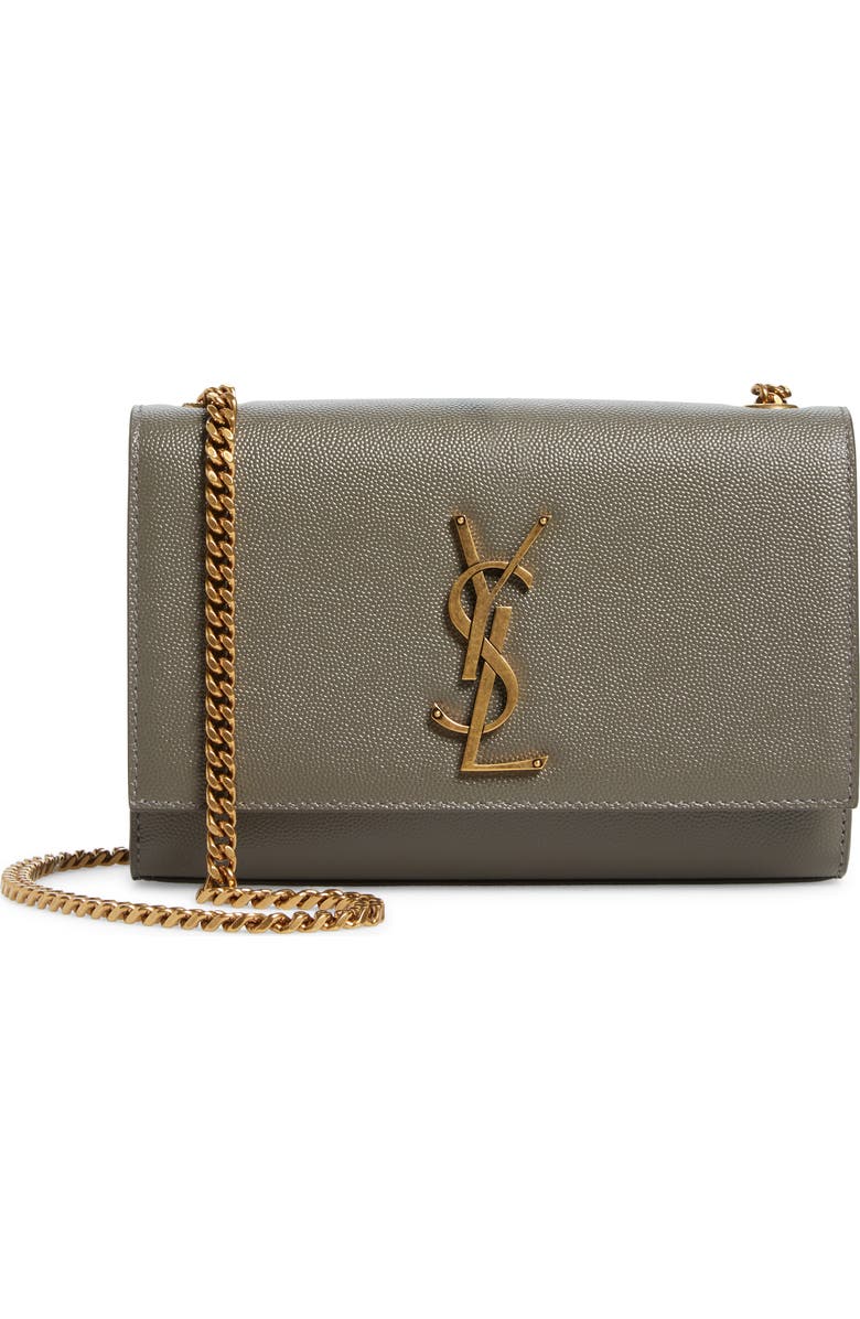 Saint Laurent Small Kate Leather Crossbody Bag, Main, color,