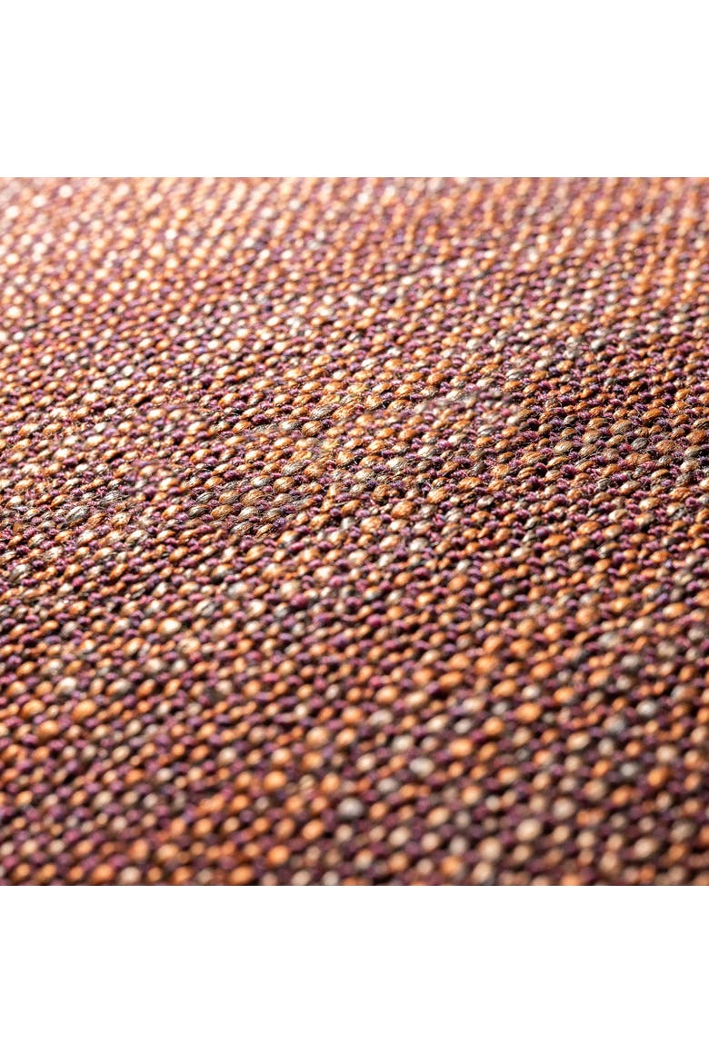 Ember Weave Earth-Toned Dimensional Indoor & Outdoor Woven Accent Pillow & Insert, Alternate, color, Ember