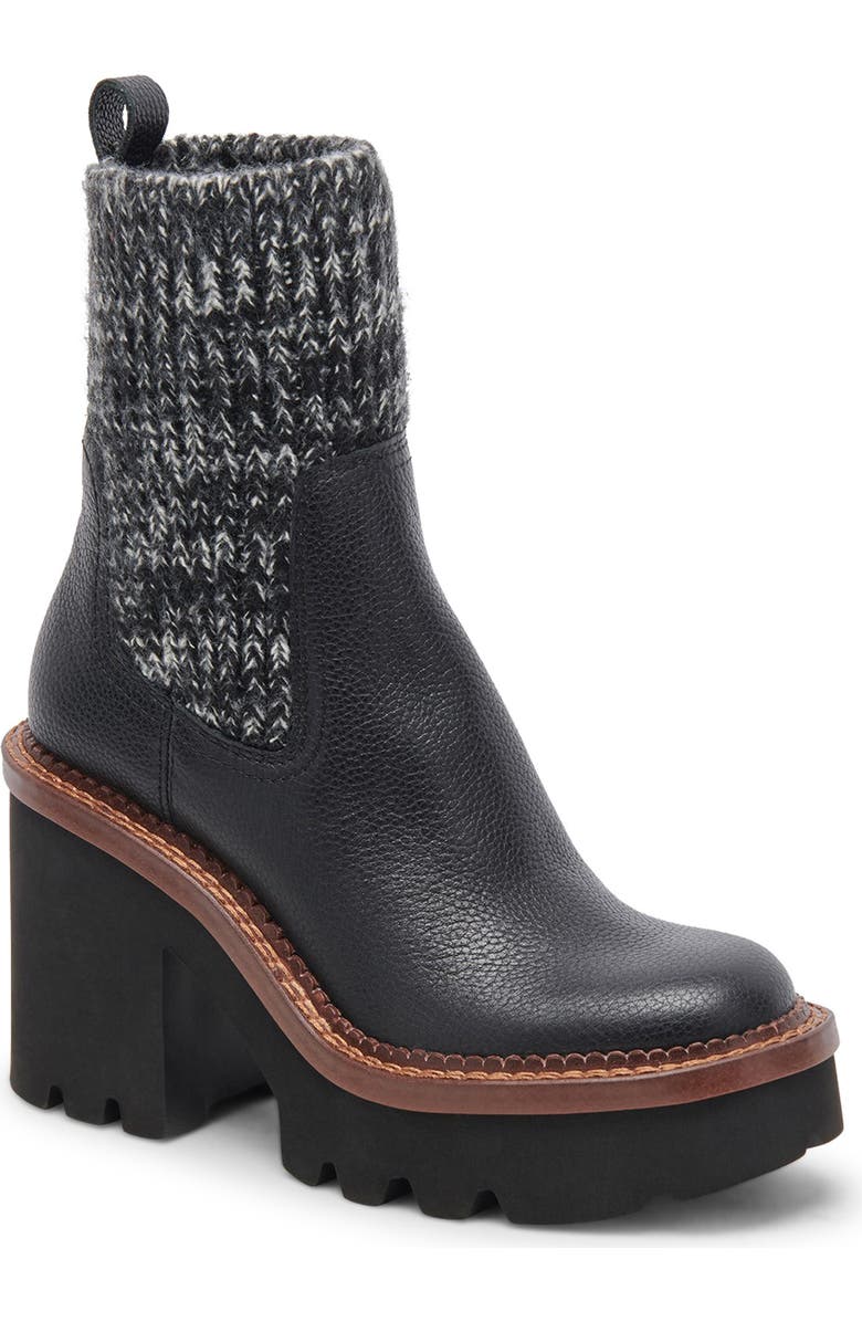 Dolce Vita Drago Platform Boot, Main, color, Black Leather