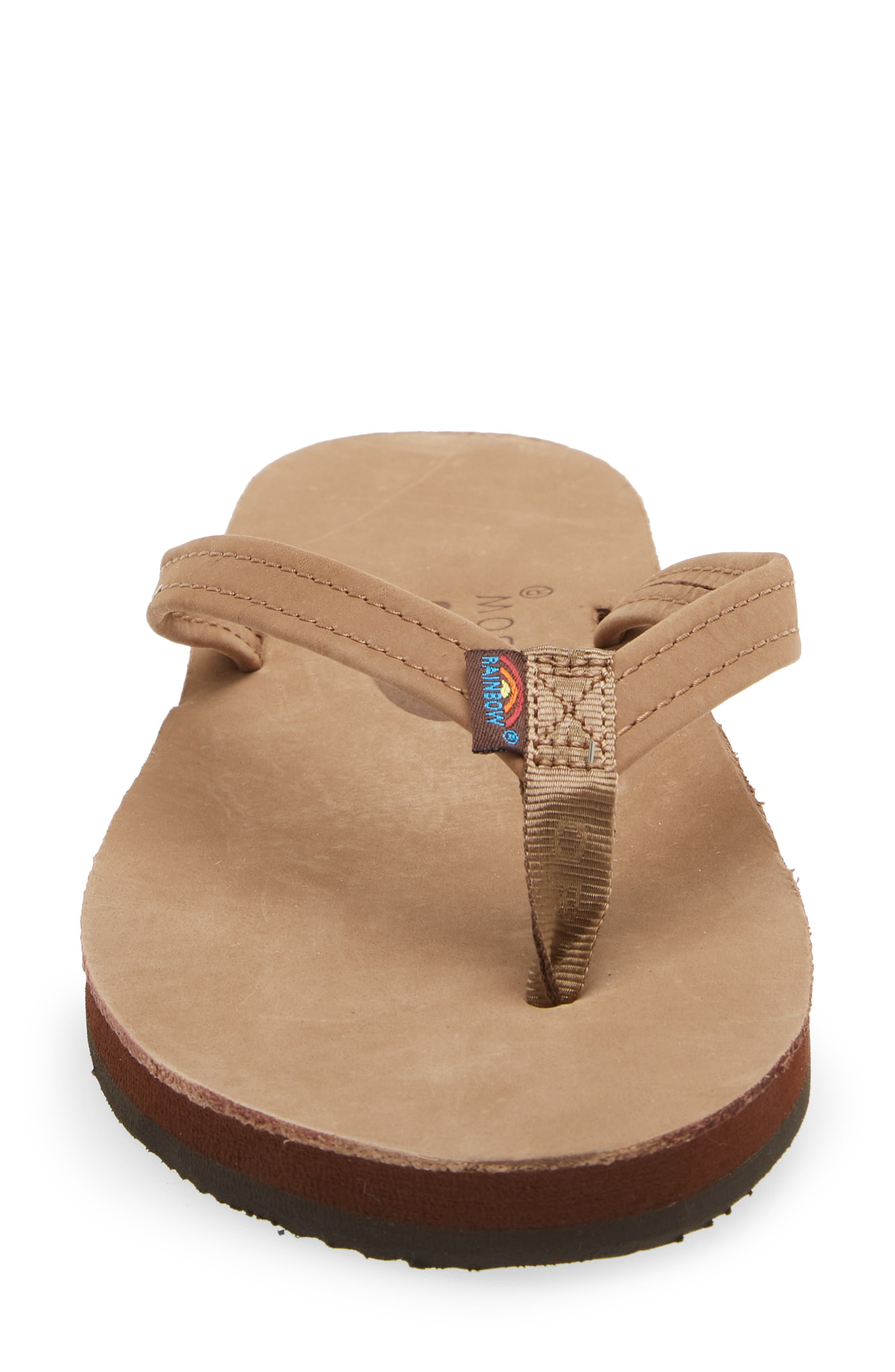 Rainbow<sup>®</sup> Rainbow Narrow Strap Sandal, Alternate, color, Black Forest Brown