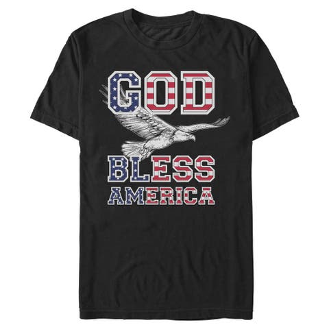 Men's Lost Gods God Bless America  Graphic T-Shirt