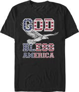 Lost Gods Men's Lost Gods God Bless America  Graphic T-Shirt