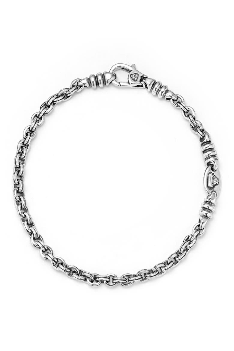 Men's Anthem Double Link Chain Bracelet, Alternate, color, SILVER