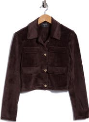 T Tahari Cropped Corduroy Jacket