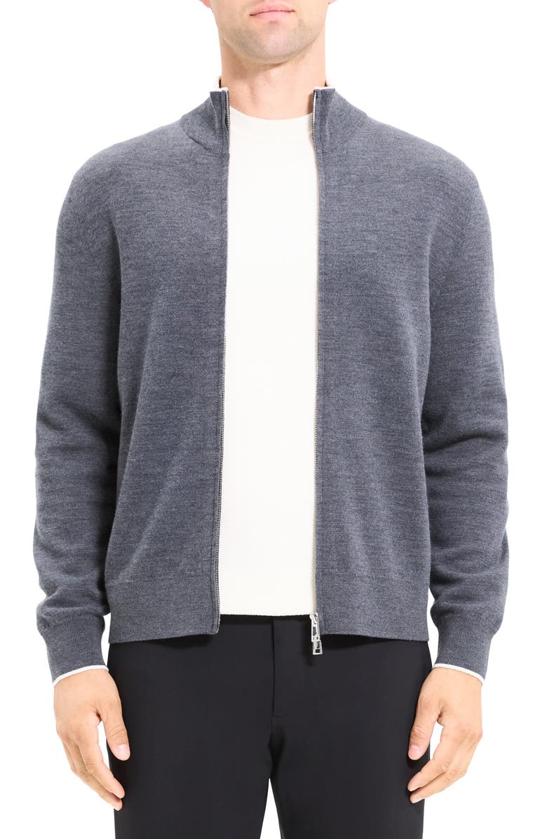 Theory Remi Regal Merino Wool Zip-Up Jacket, Main, color, 