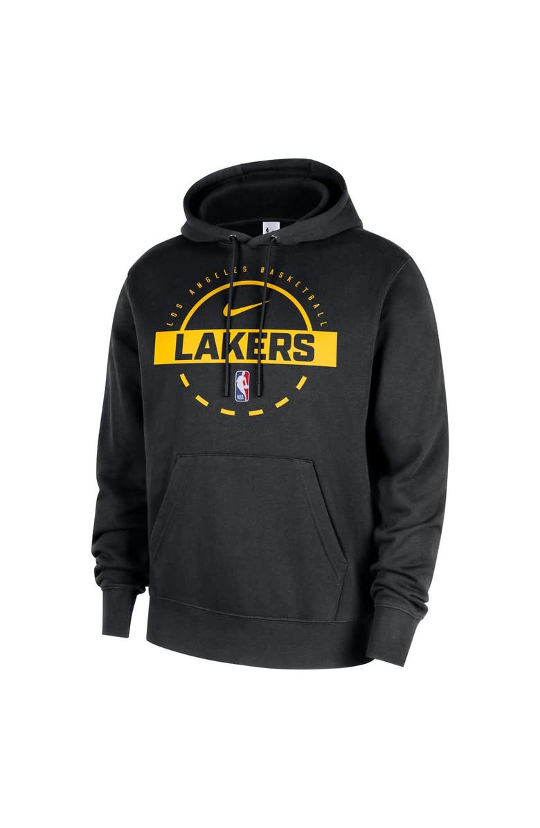 Nike Men's Nike Black Los Angeles Lakers 2025/26 Authentic Practice Club Pullover Hoodie, Alternate, color, Black