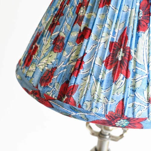 Sophie Williamson Design Pleated Lampshade Geraldine In Blue