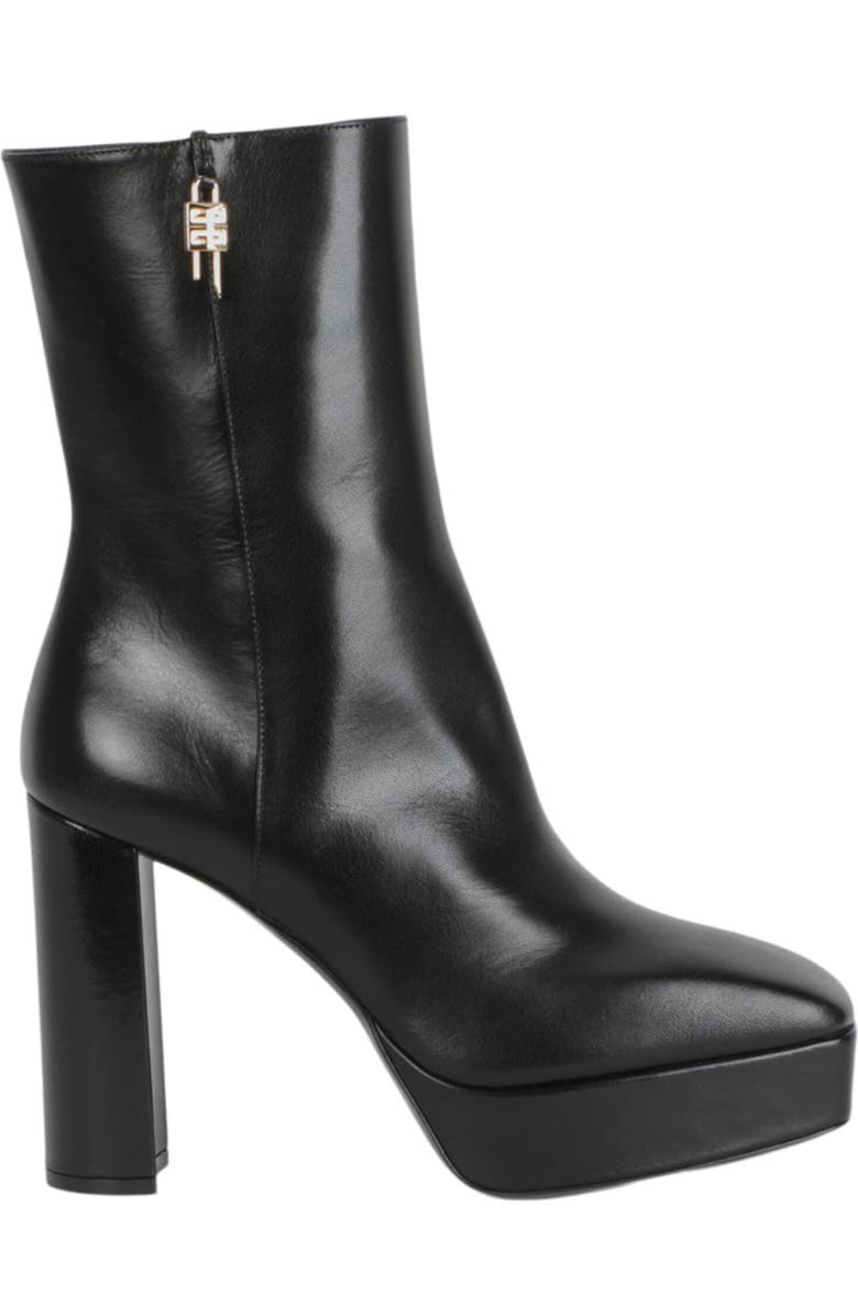 Givenchy G Lock Platform Leather Boot, Alternate, color, Black