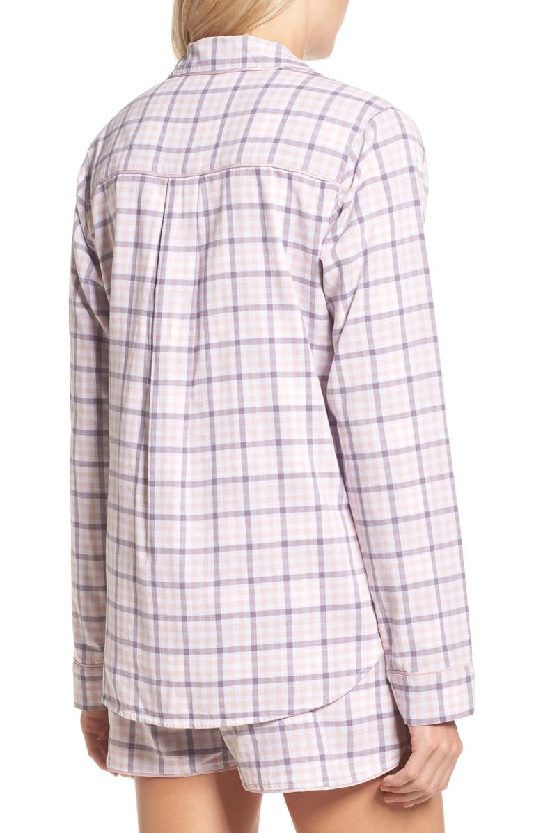 UGG<sup>®</sup> UGG Milo Check Short Pajamas, Alternate, color, 