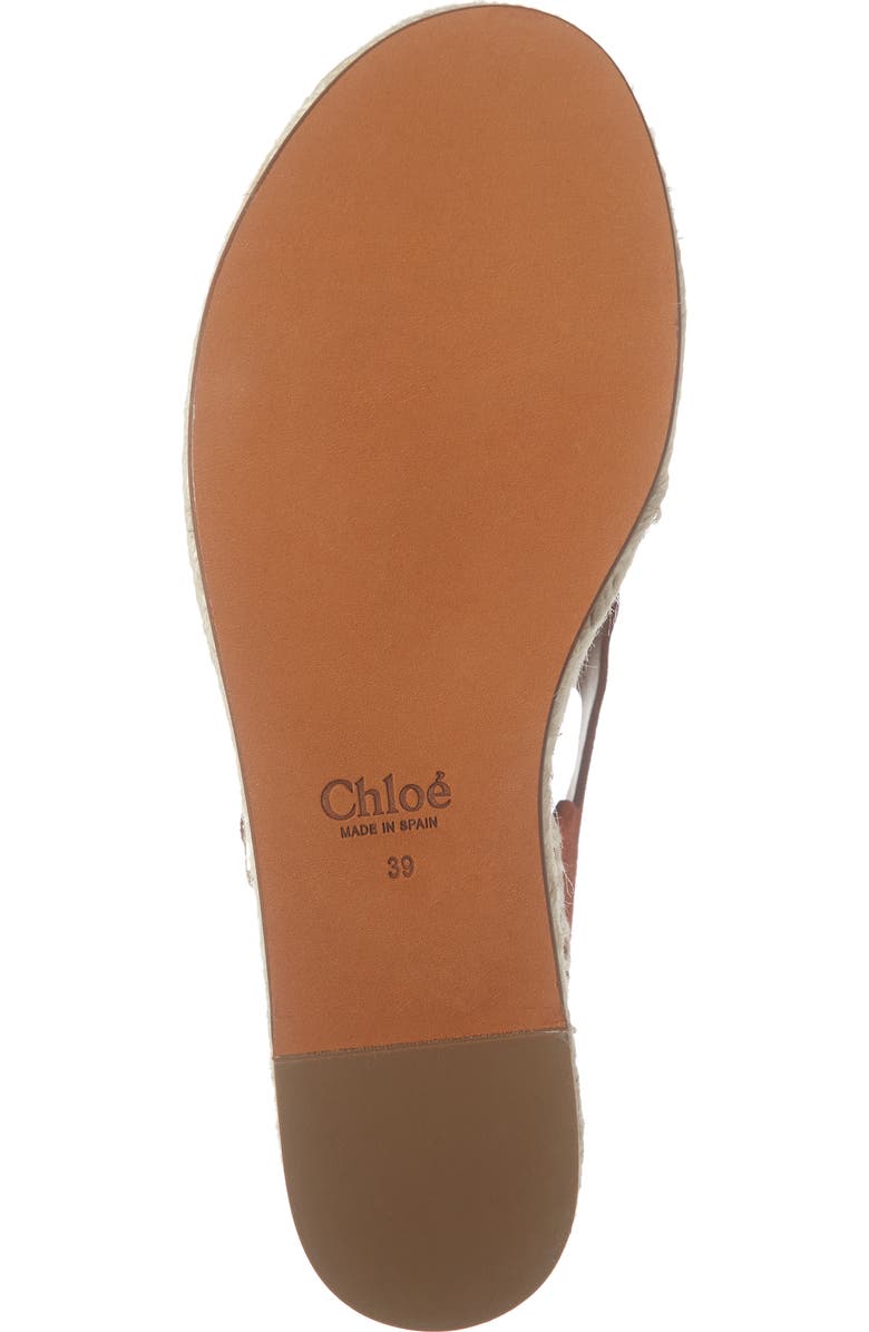 Chloé Lauren Scalloped Flatform Sandal, Alternate, color,