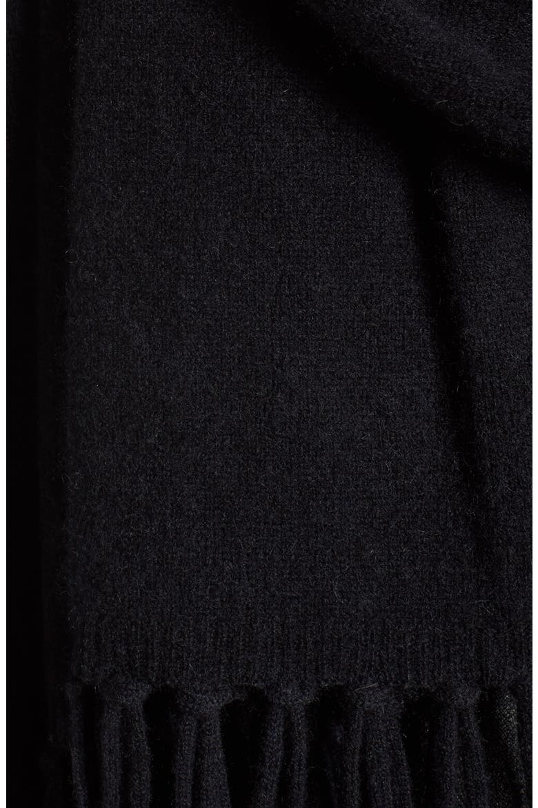 Collection Fringe Cashmere Wrap, Alternate, color, BLACK
