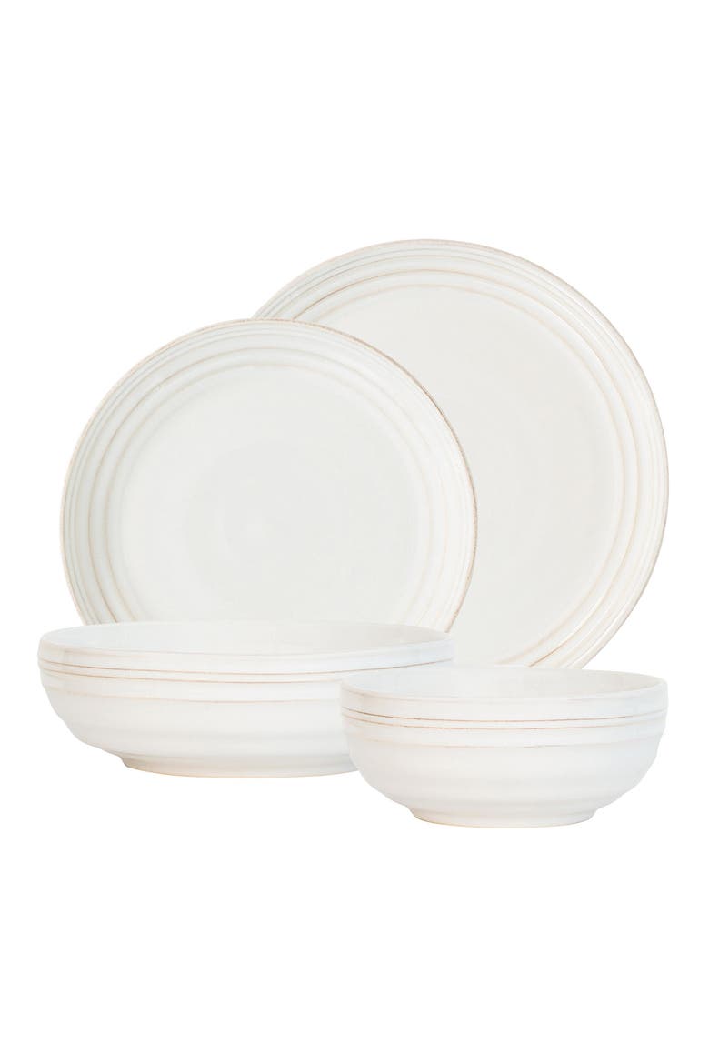 Bilbao 4-Piece Dinnerware Place Set, Main, color, WHITEWASH