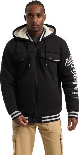 Ecko Unltd. Men's Reknown faux shearling Varsity Jacket | Nordstrom