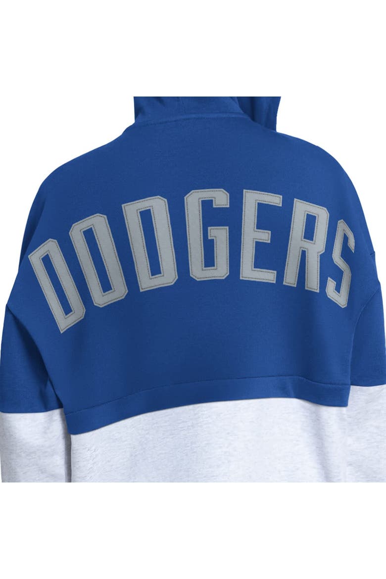Women's Starter Royal/Heather Gray Los Angeles Dodgers Wishbone Full-Zip Hoodie, Alternate, color, Royal