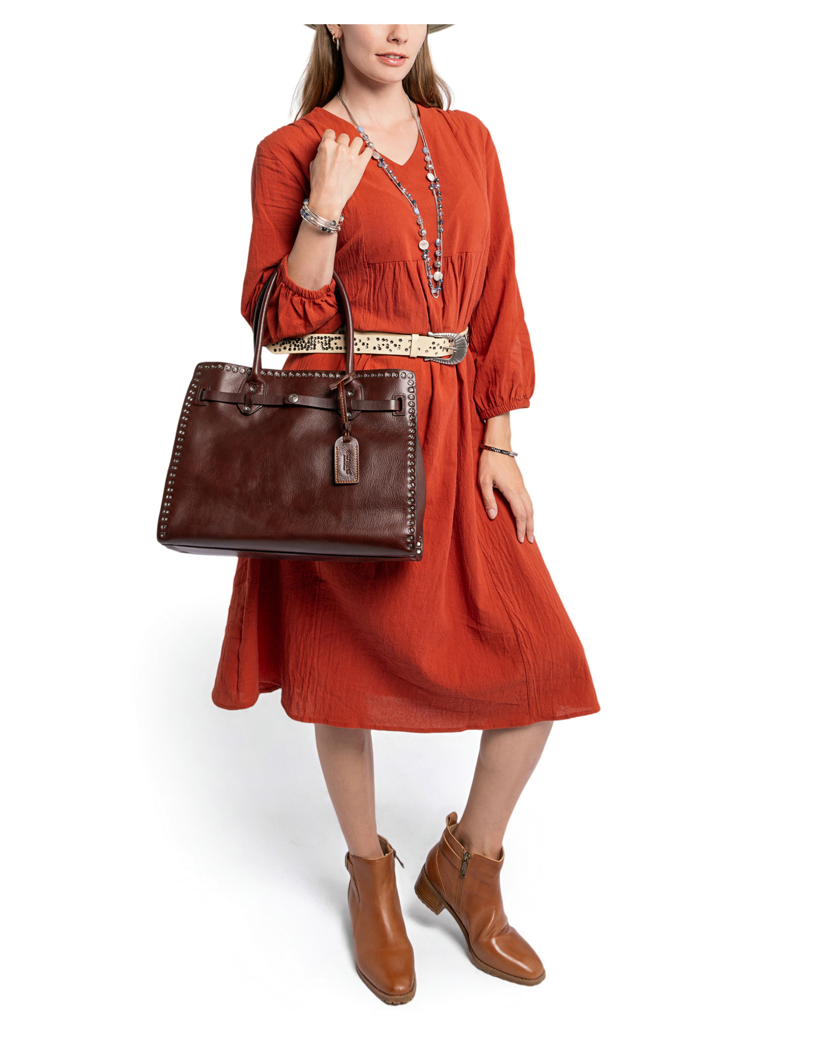 Westland Genuine Leather Textured Heritage Tote, Alternate, color, Coffee