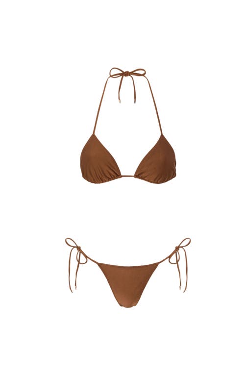 Sunkissed Le Triangle Swim Bottom In Espresso Martini