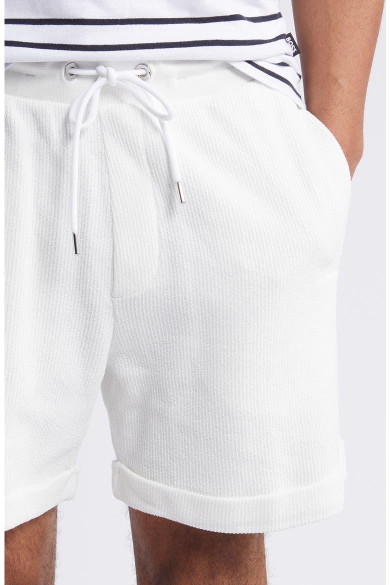 Lasdun Cotton Gauze Drawstring Shorts, Alternate, color, WHITE
