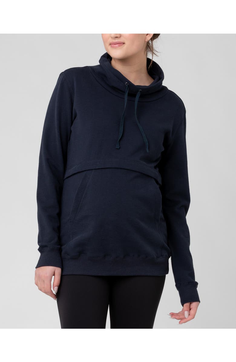 Ripe Maternity Joey Nursing Jumper, Alternate, color, Navy