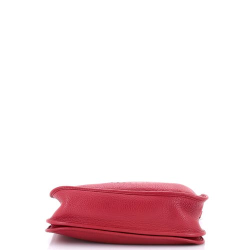 Pre-owned Hermes Hermes Evelyne Bag Gen Iii Clemence Pm In Red