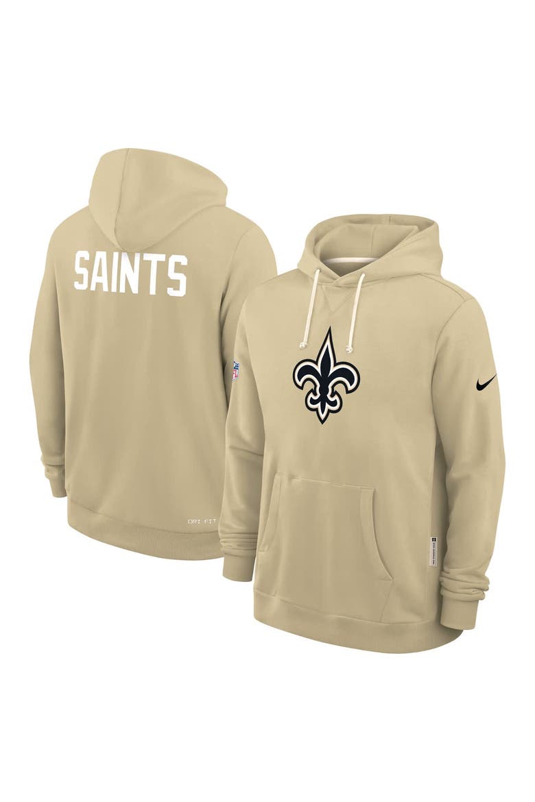 Men's Nike Gold New Orleans Saints Sideline Standard Issue Alt 2 Dri-FIT Hoodie, Alternate, color, Gold