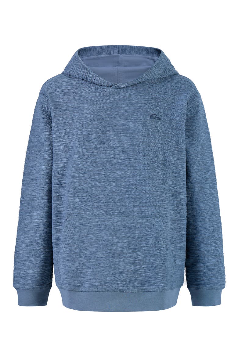 Kids' Reverse Slub French Terry Hoodie, Main, color, STORMY SEAS