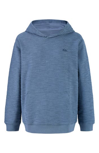 Quiksilver Big Kid Boys Long Sleeve Embroidered Hoodie In Blue