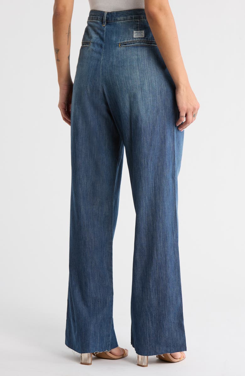 DENIMIST Blair Double Pleat Wide Leg Jeans, Alternate, color, Seymour Indigo