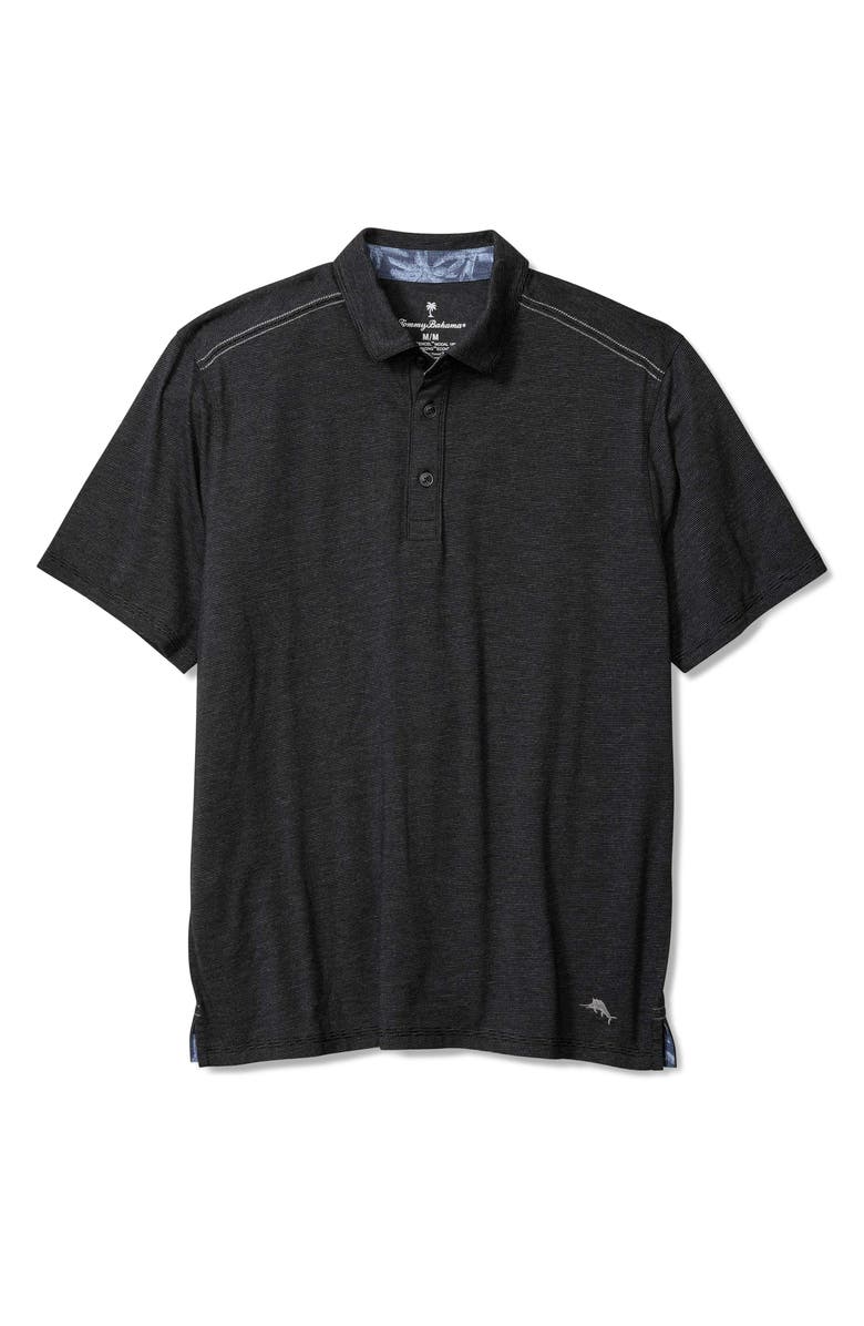 Tommy Bahama Harbor Isles Polo, Alternate, color, Black