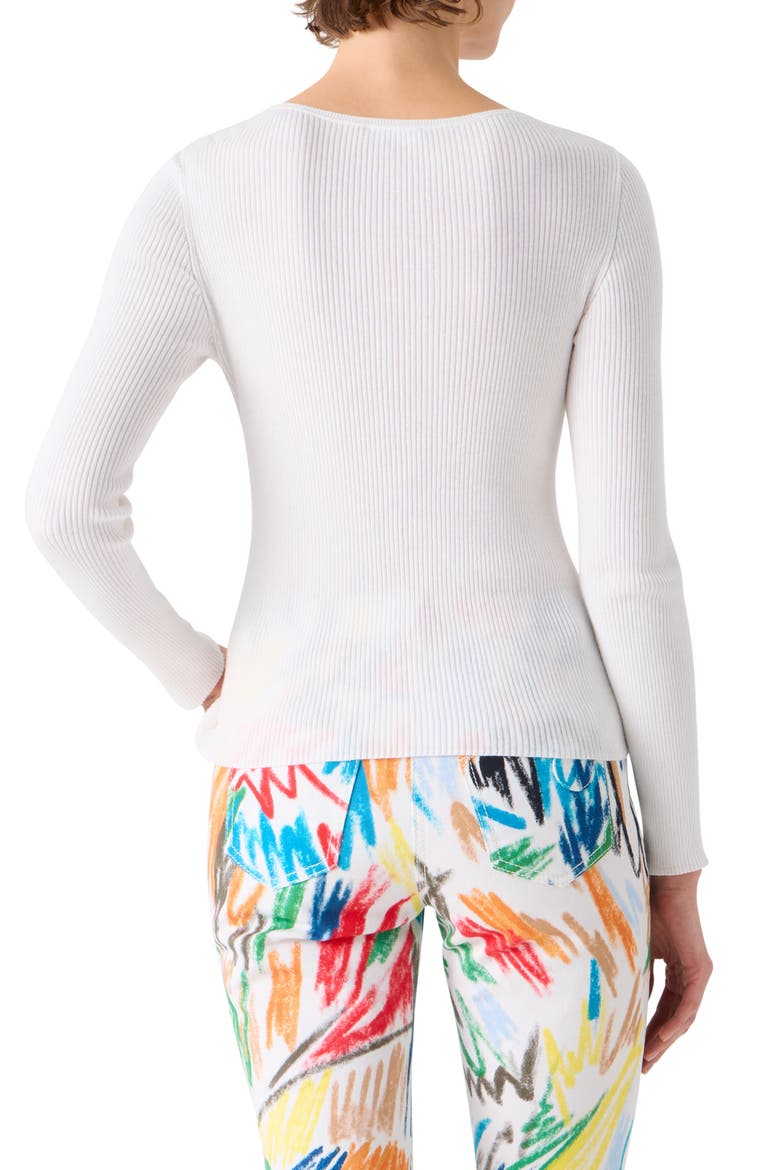 Cotton Rib Henley Sweater, Alternate, color, CREAM