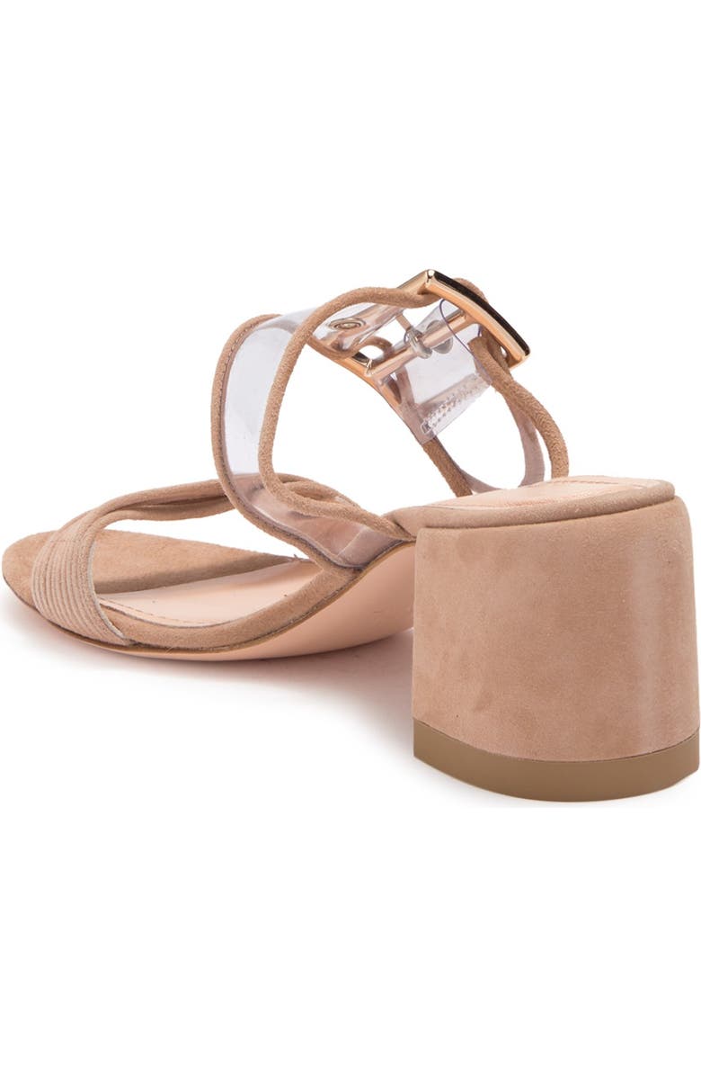 AGL Transparent Buckle Strap Mule, Alternate, color,